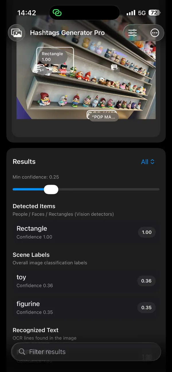 Screenshot #2 pour Photos AI Hashtags Generator