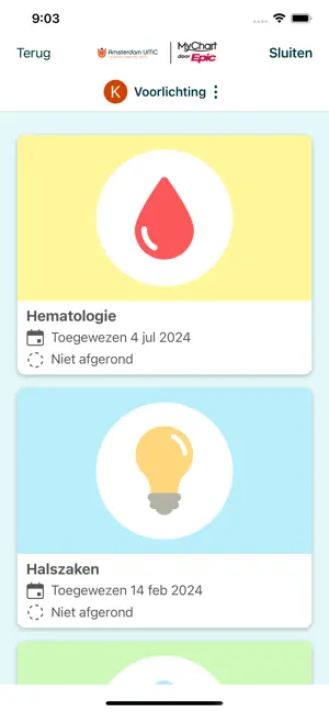 Mijn Dossier Amsterdam UMC iPhone screenshot 5