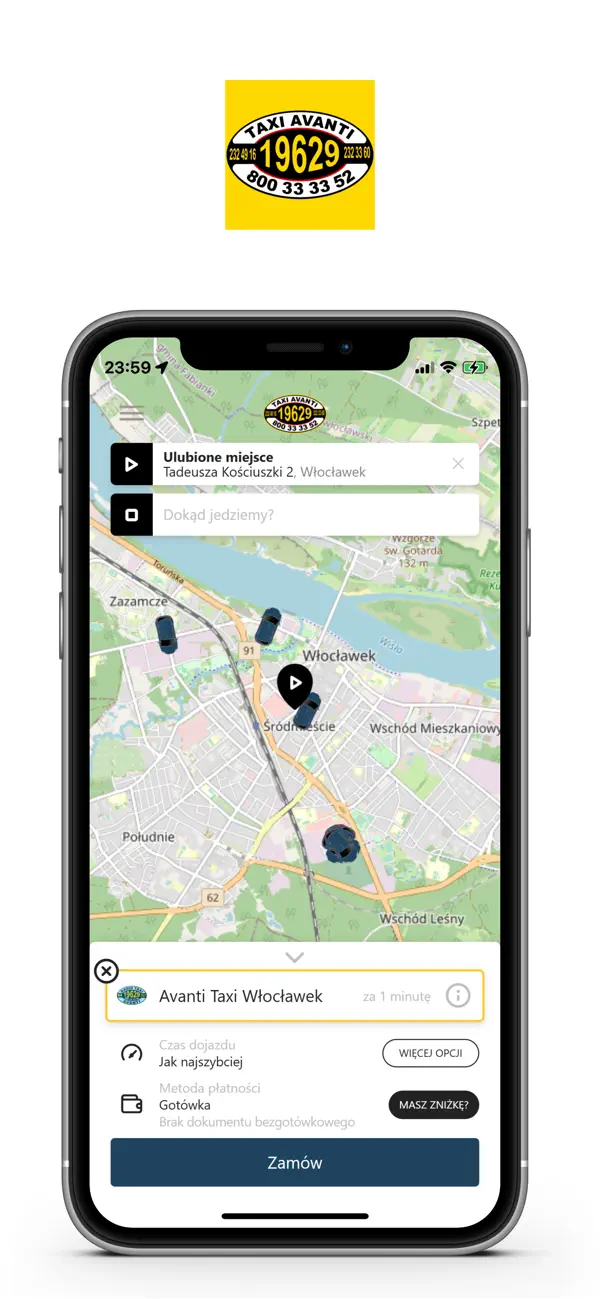 Screenshot #2 pour Avanti Taxi Włocławek