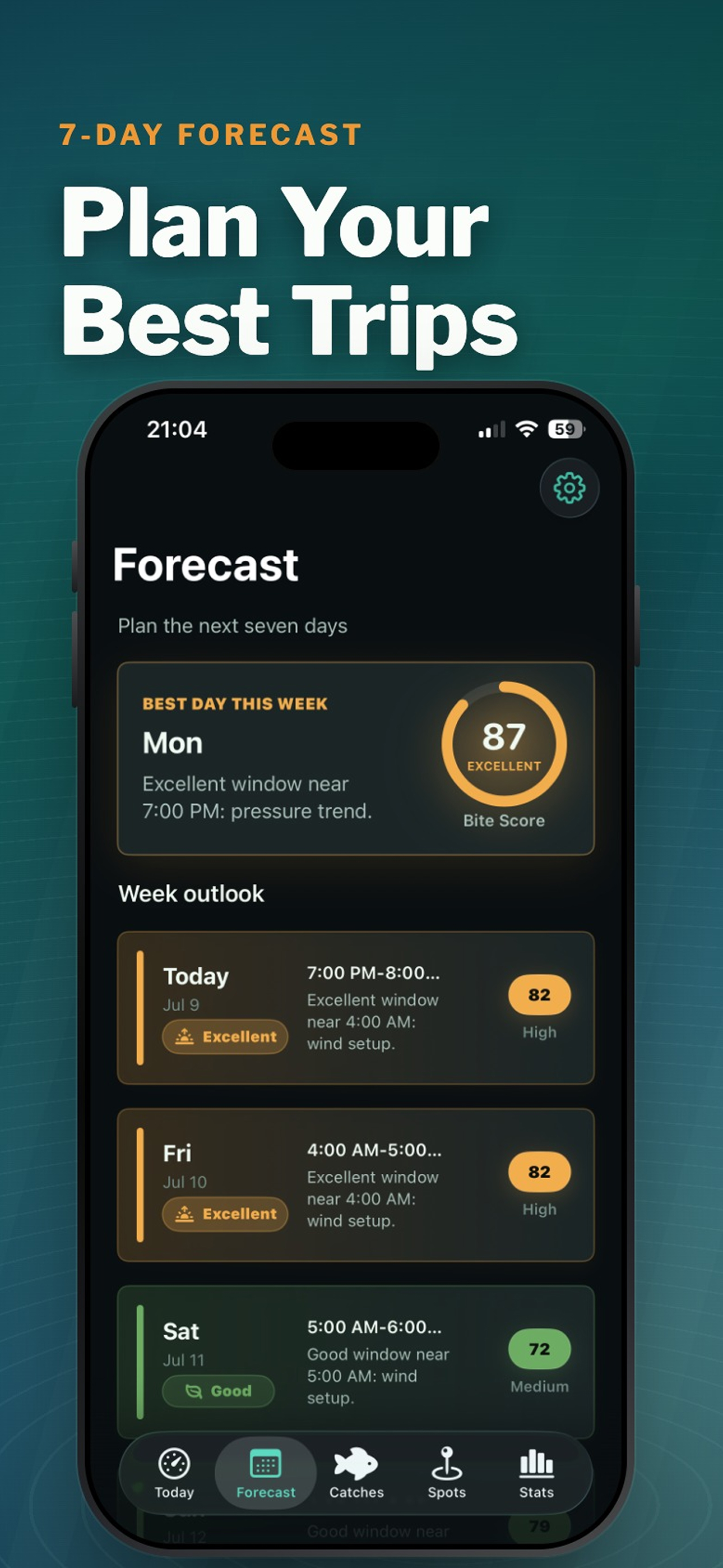 Fishing Forecast & Maps: Fishn screenshot 2