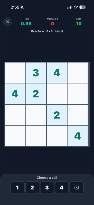 Mini Sudoku - Brain Game Screenshot 2 of 3