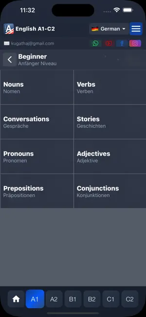 English A1-C2 screenshot 3
