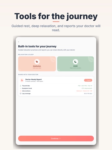 Hazel: Hashimoto's Support iPad screenshot