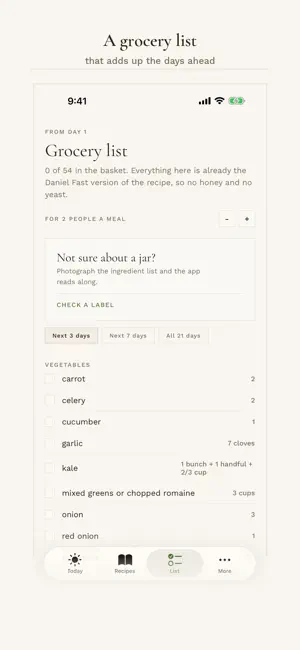 Daniel Fast Plan & Recipes screenshot 3