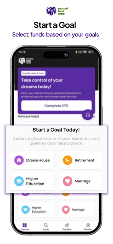 MutualFundWala iPhone screenshot