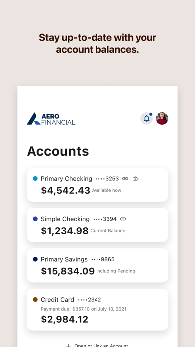 AERO Federal Credit Union app screenshot 2