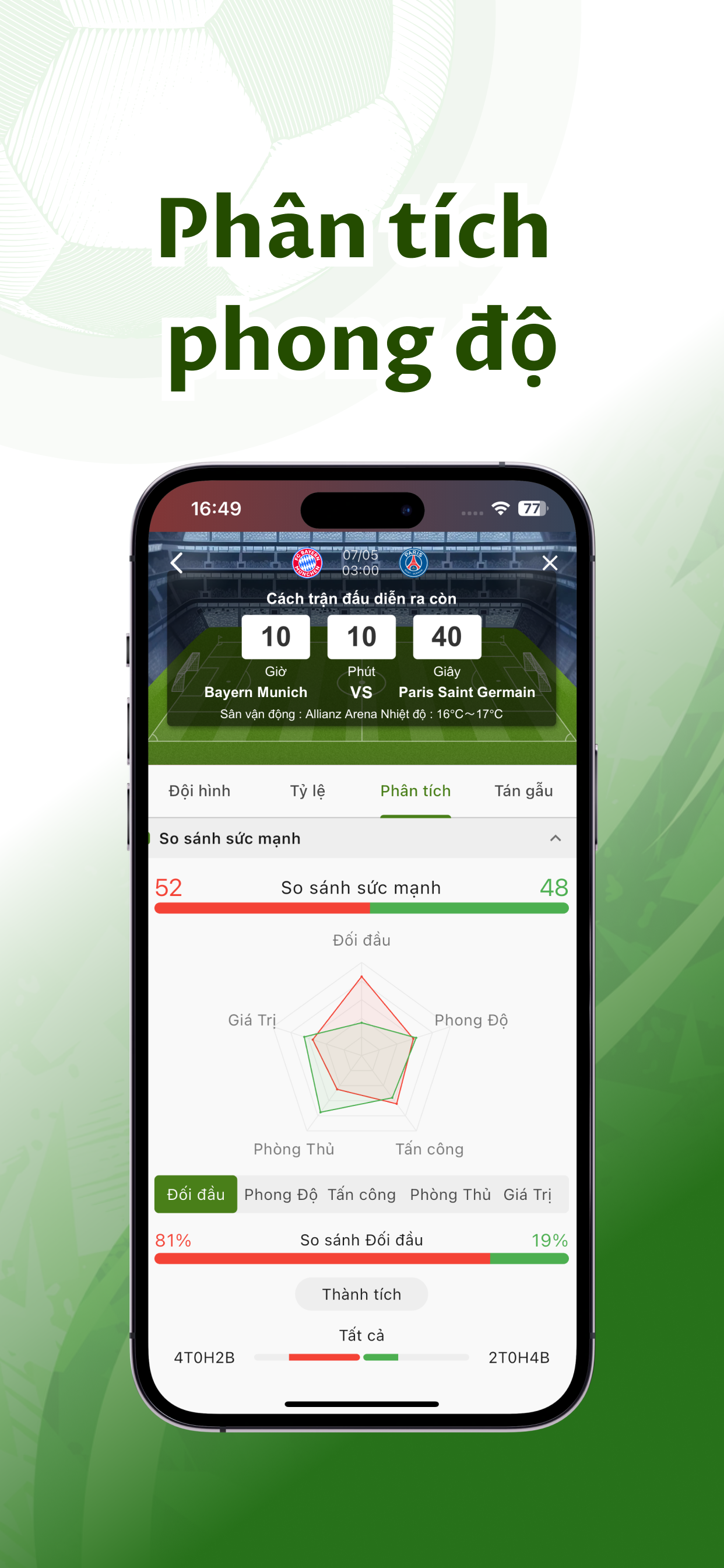 Bongdalu: Tỷ số Bóng đá screenshot 3