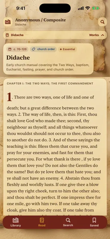 Patristic Library screenshot 1 of 4