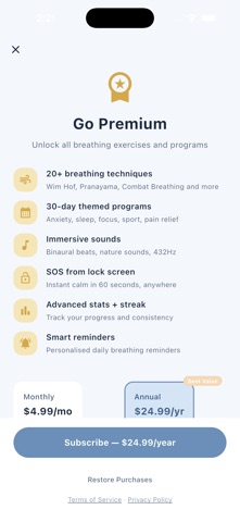 Inhale - Calm Breathing Screenshot 5 of 5
