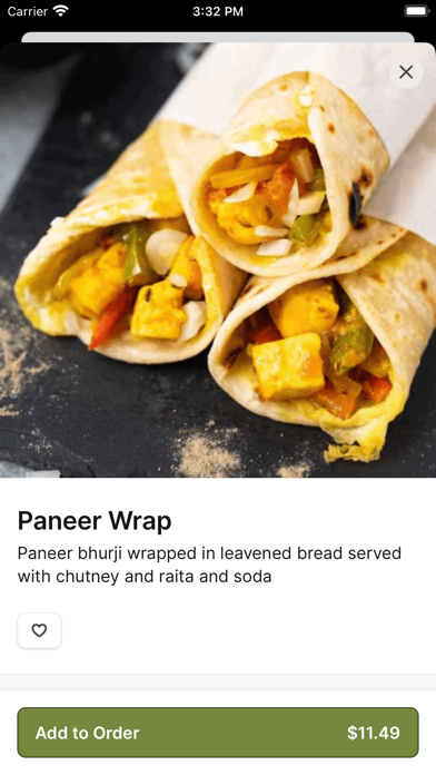 Chaat House Indian Food iPhone screenshot 4 - Food & Drink app