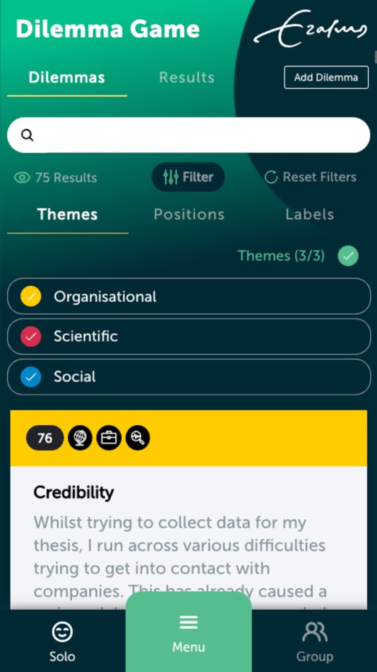 #2. Dilemma Game (iOS) 由: Erasmus Universiteit Rotterdam