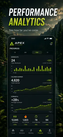 Captura de pantalla de ApexFitness + en iPhone 3