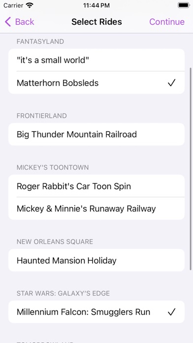 Lane Scout for Disneyland Screenshot