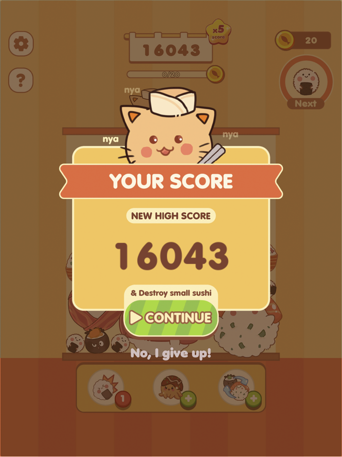 My Perfect Sushi Drop and Merge