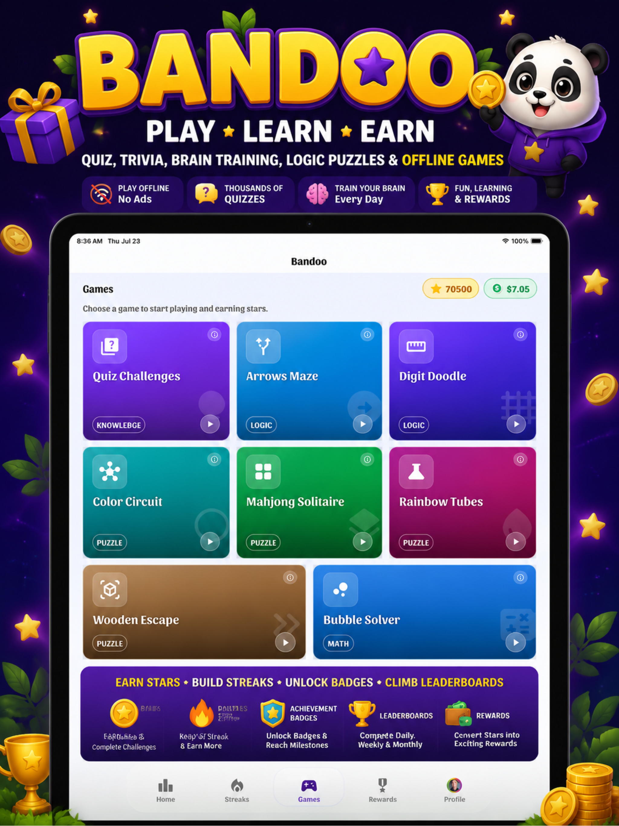 Bandoo: Quiz, Games & Rewards screenshot 6
