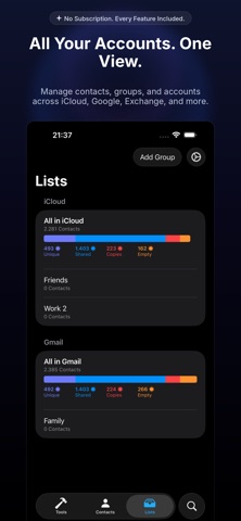 Contaxs - Contacts Cleaner screenshot