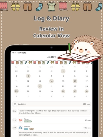 Crochet & Knitting - amimo iPad screenshot