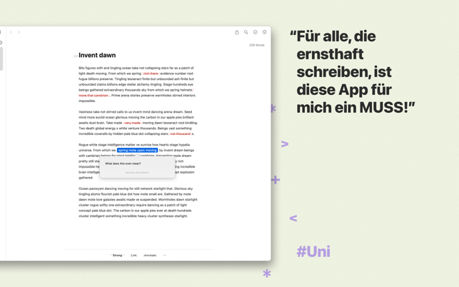 ‎Ulysses: Schreibprogramm Screenshot