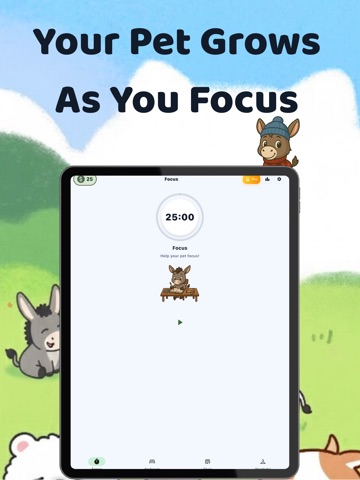 Study Pet : Focus Timer iPad screenshot