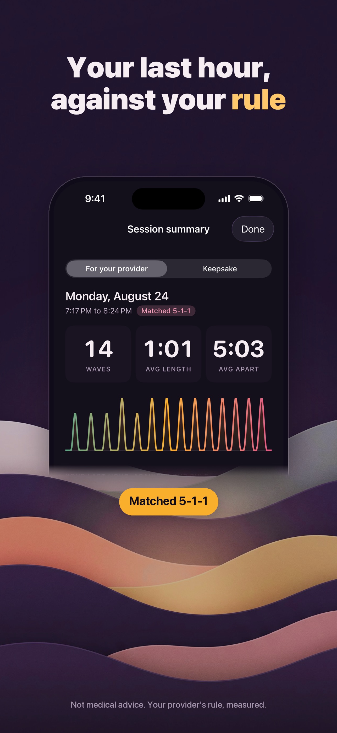 Screenshot 3 of Wavesong: Contraction Timer