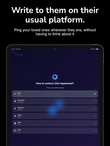 Contact Reminder: PingContact iPad screenshot