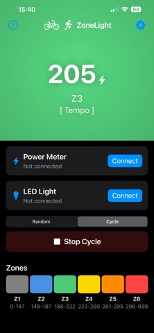 ZoneLight: Training Zones Screenshot 1 of 2