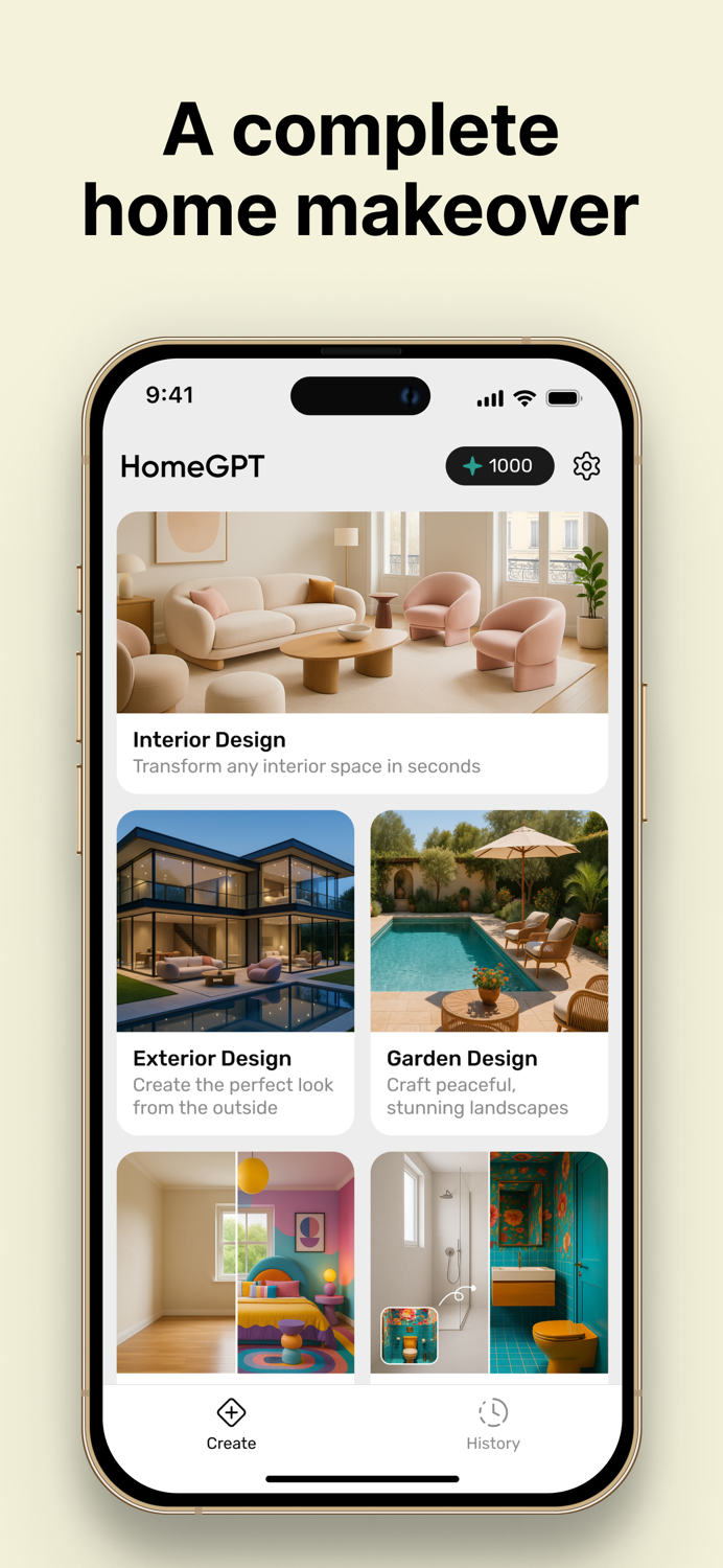 AI Interior Design HomeGPT