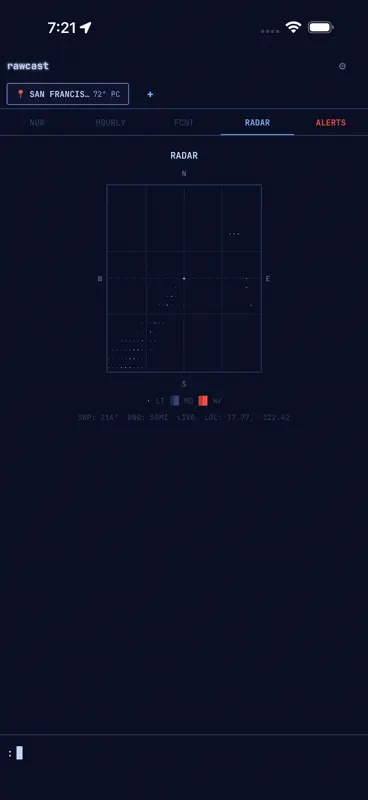 rawcast — Terminal Weather screenshot 5 of 8