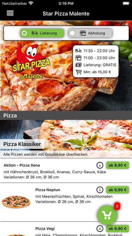 Star Pizza in Malente