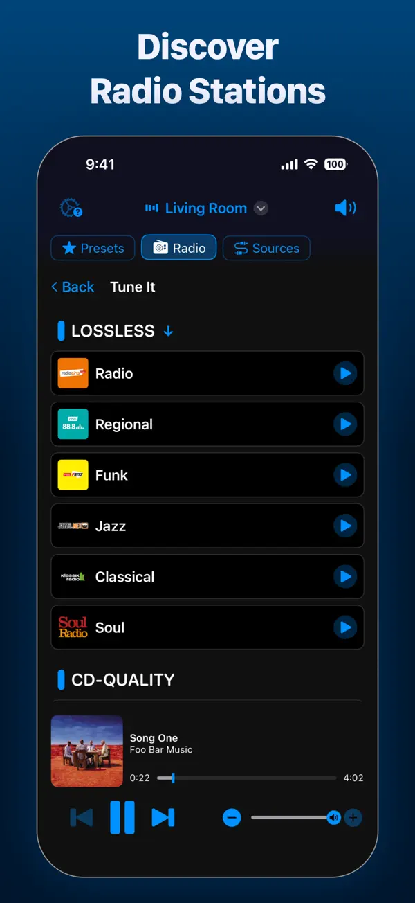 Screenshot #2 pour BluRemote - BluOS Controller