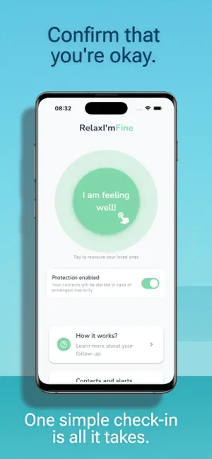 RelaxImFine – Daily Check-In screenshot 1