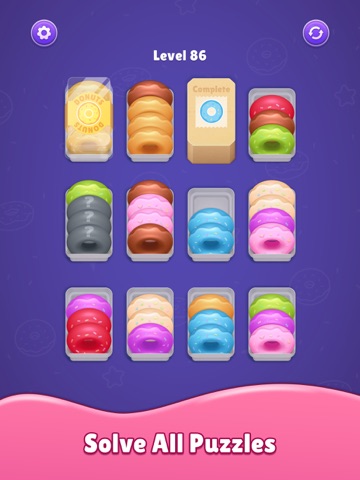 Donut Sort - Puzzle Game iPad screenshot