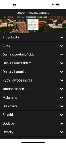 Mannat - Indyjska restaurac... screenshot