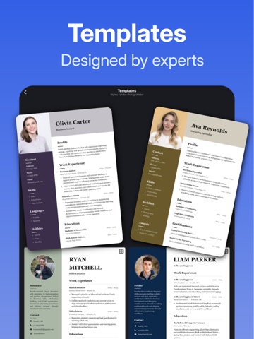 Resume Builder – Job CV Maker iPad screenshot