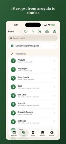 Dibble: Planting Calendar iPhone screenshot
