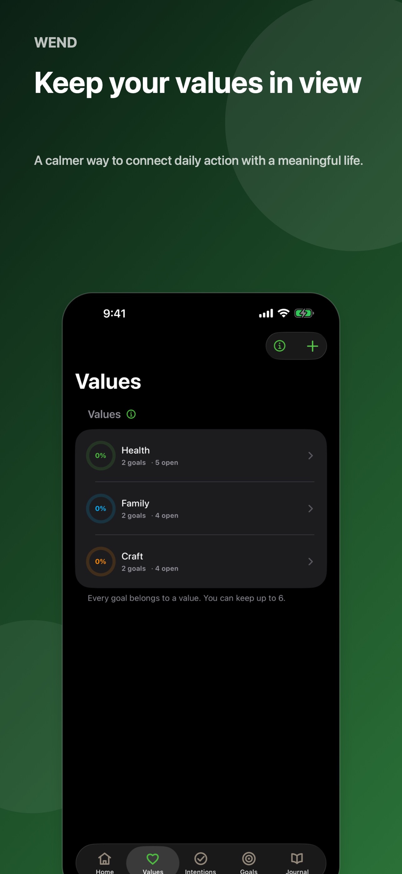 Screenshot 5 of Wend: Live Your Values