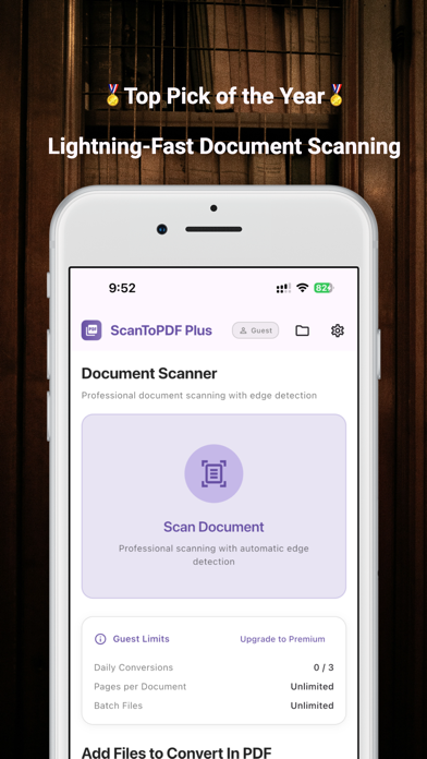 ScanToPDF Plus :Scan & Convert screenshot