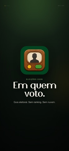 Em Quem Voto iPhone screenshot 1