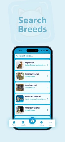 Cat Breeds - Detection & Wiki iPhone screenshot