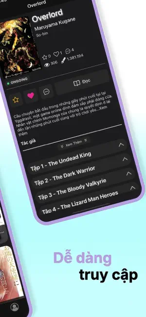 E-Novels iPhone screenshot 2