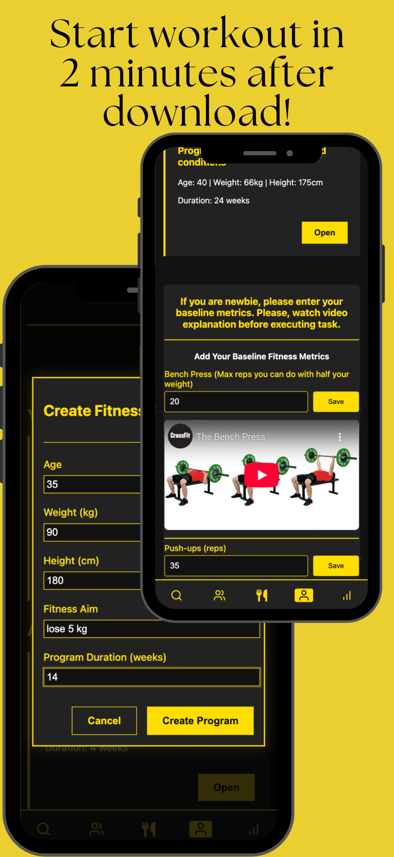 Fitness AI - Program Generator