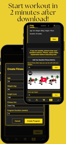 Fitness AI - Program Generator screenshot