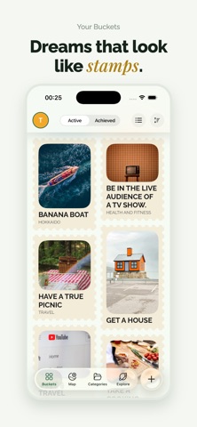 Buckist: Bucket List Planner iPhone screenshot