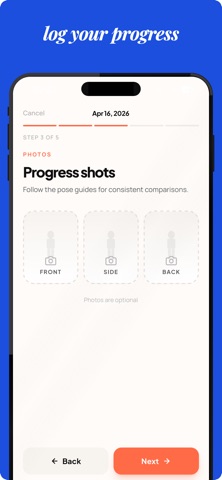 Tapeline: Body Measurement Log screenshot