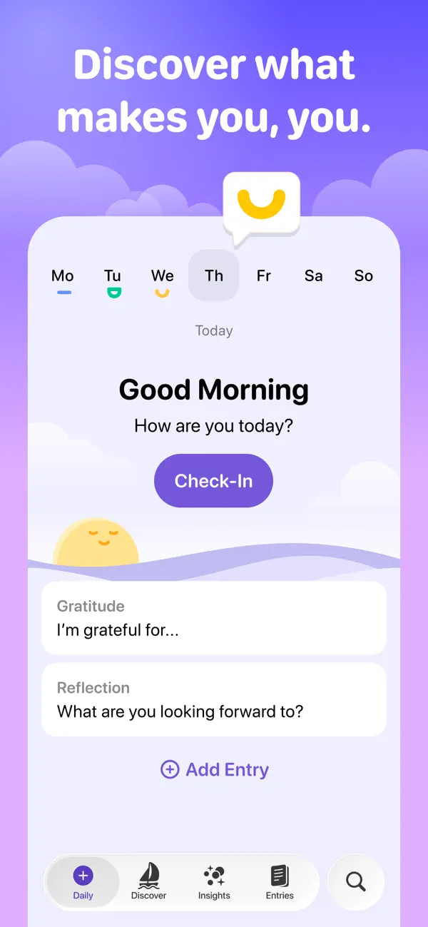 Screenshot #1 pour Journal & Mood Tracker - Halo