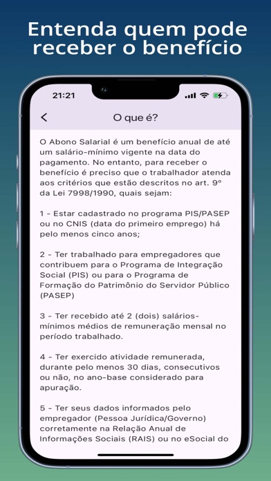 PIS PASEP - Abono Salarial Screenshot