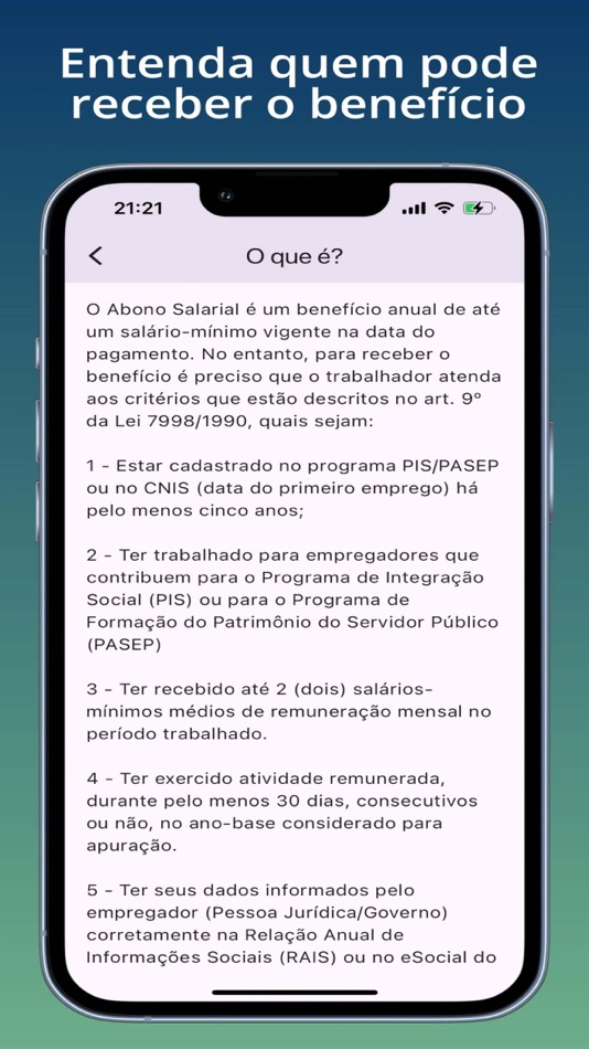 #4. PIS PASEP - Abono Salarial (iOS) 由: Clebson Pereira