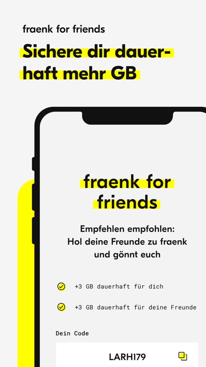 fraenk: Mobile Contract App
