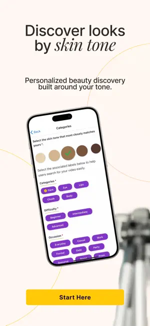 GlitzBee: Skin Tone Makeup screenshot 1