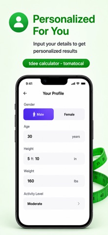 TDEE Calculator Calorie & BMI screenshot